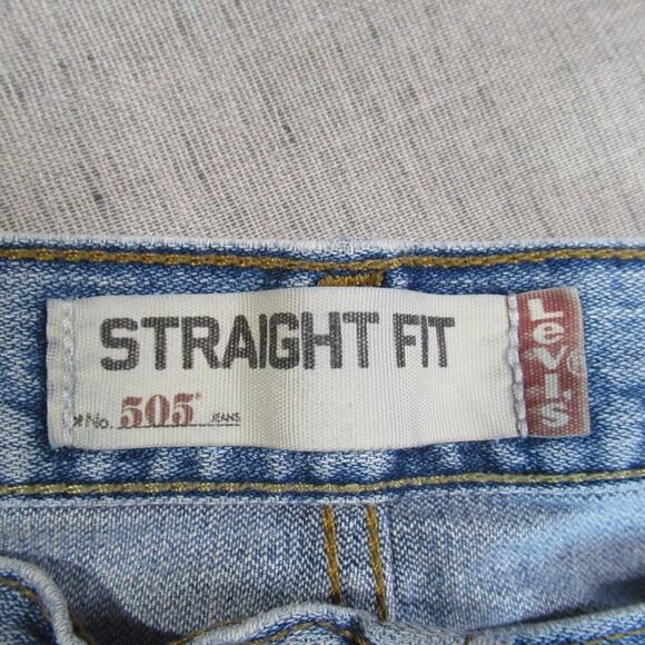 Vintage Levis 505 Jeans Mens 36x34 Blue Straight Fit Grunge Cowboy USA 90s Y2K - Picture 2 of 13